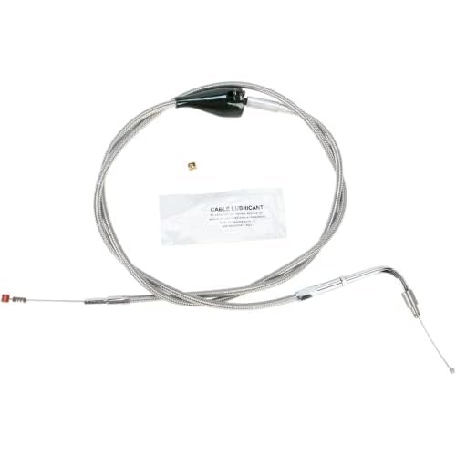 Barnett Performance Products 102-30-41002-10 - Stainless Clear-Coated Idle-Cruise Cable 10in.