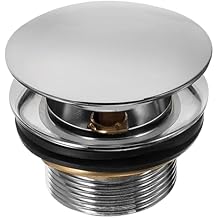 Foot Operated Bathtub Drain Stopper 2.79In Tub Drain Filter Replacement Easy Install Bathroom Plug Prevents Clogging