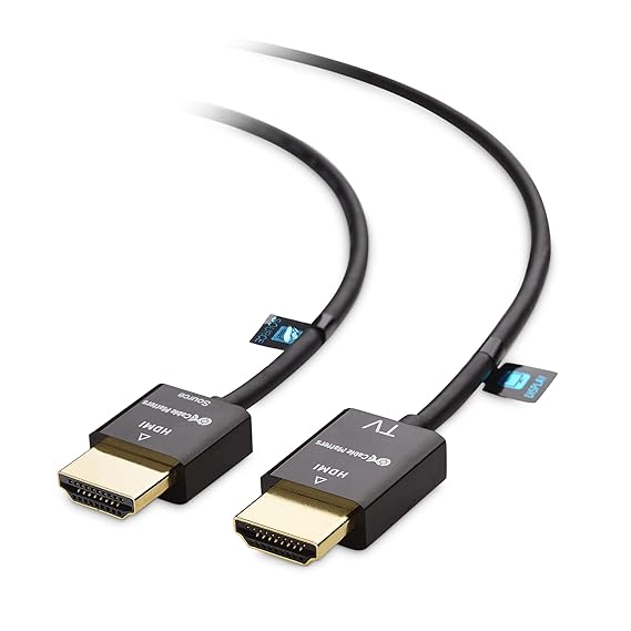 Cable Matters Unidirectional Active Ultra Thin HDMI Cable 15 ft with RedMere Technology (Ultra Slim HDMI Cable) 4K Rated with Ethernet
