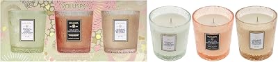 Voluspa Home Refresh 3 Demi Candles Gift Set - Coconut Wax Blend, 3x5 oz, 40 Hour Burn, Relaxing Scents