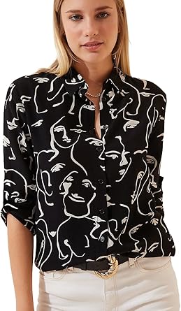 Blouses for Women Fashion, Long Sleeve Button Down Shirts Dressy Casual Tops