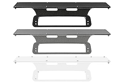 2022 Dodge Ram 2500 Compatible - No-Drill Rooftop Mounting Bracket - 24 x 8 3rd Brake Light Magnetic Plate - No Cam - Black
